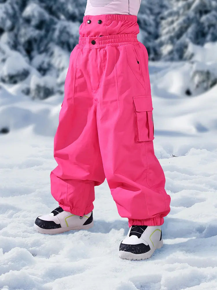 Kids Loose Fit Snow & Ski Pants Removable Shoulder Strap（复制） 