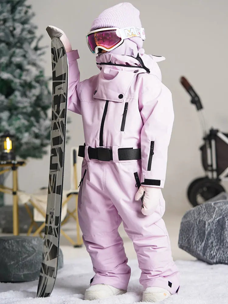 Kids Hooded Snowboarding Jacket Windproof Ski Bibs Pants（复制） 