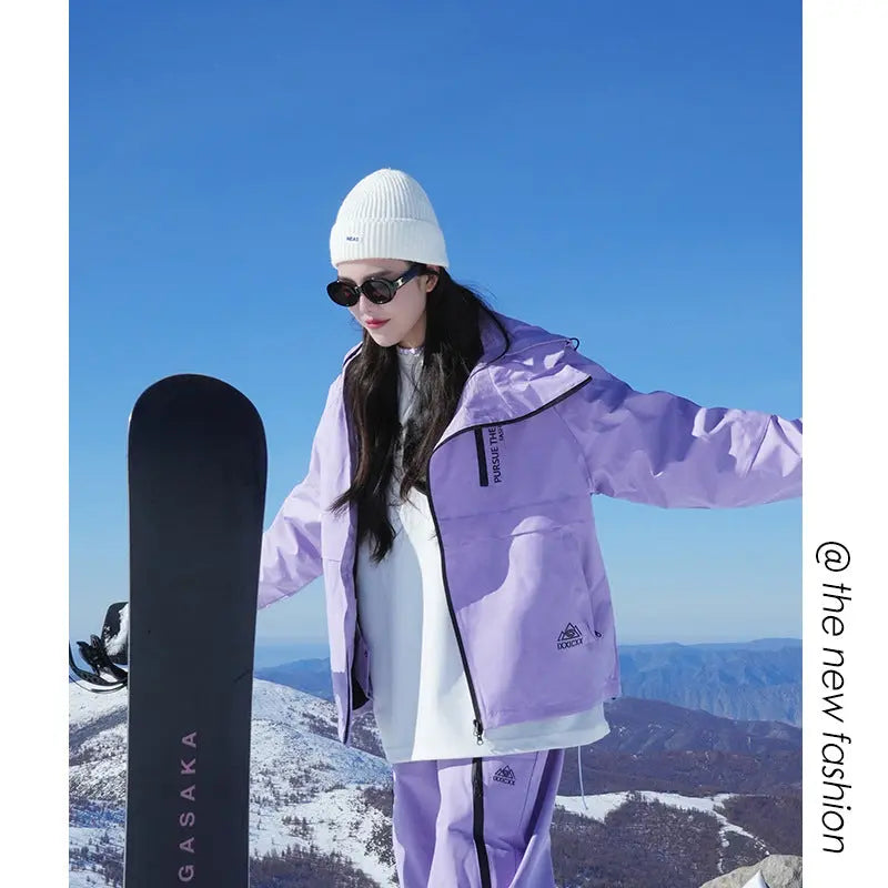 Women Insulated Snowboarding Jacket & Pants Set Hiking Snow Suits（复制） 