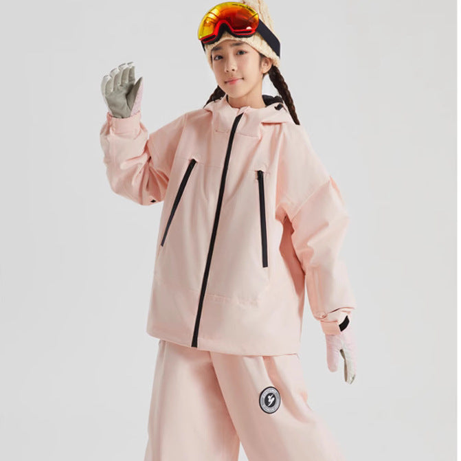 Children Insulated Colorblock Snow Jacket & Matched Pants（复制） 