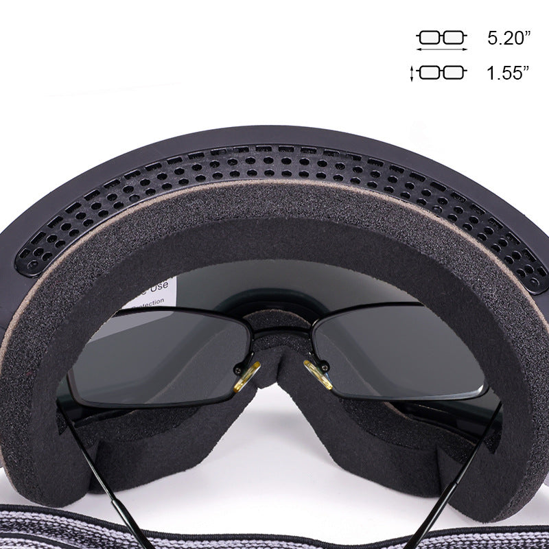 Hotian OTG Snowboard Goggles Dual-layer Lens 