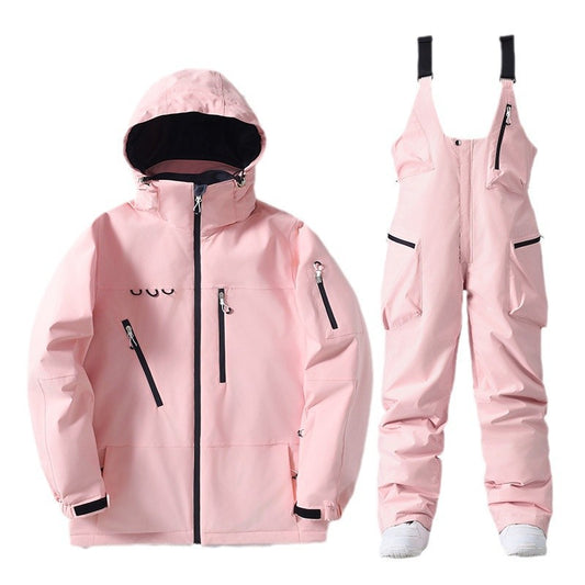 Hotian Women Ski Set Cargo Jacket & Bibs Pants（复制） 