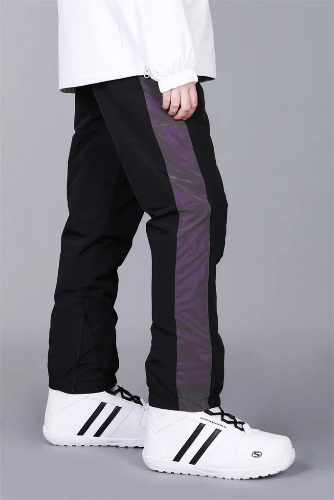 Classical Black & White Snow Pants Reflective Warm Winter Trousers（复制） 