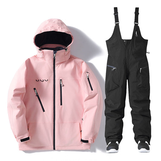 Hotian Women Ski Set Cargo Jacket & Bibs Pants（复制） 