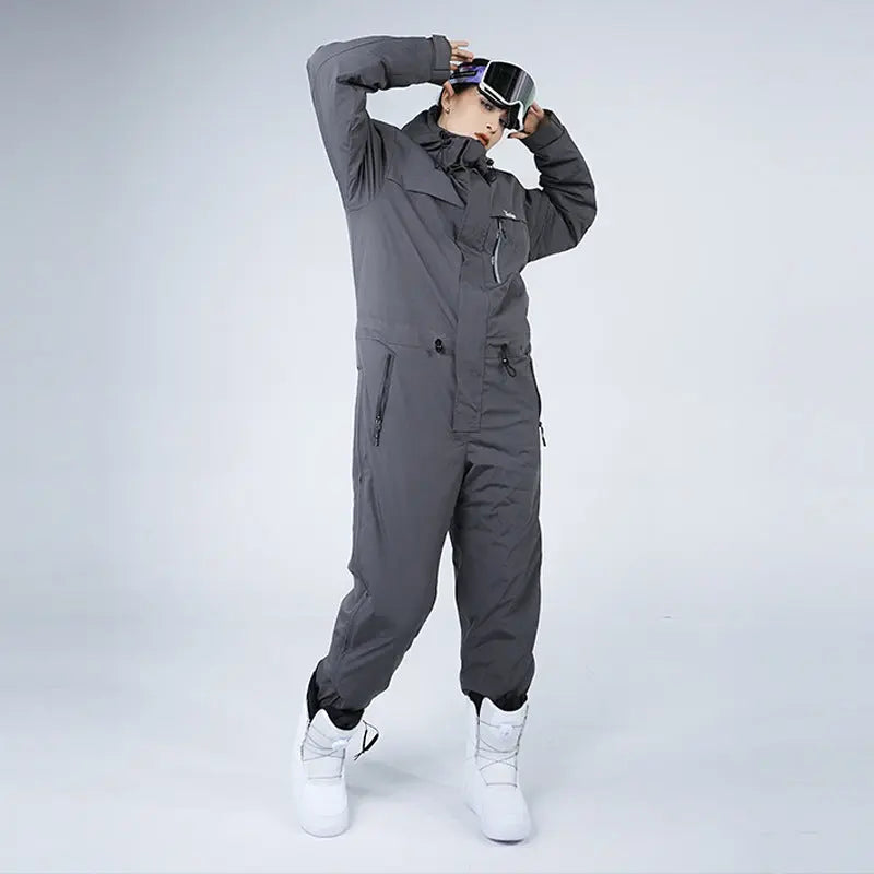 Outdoor Hooded Ski Jumpsuits Coveralls One Piece Ski Suits（复制） 