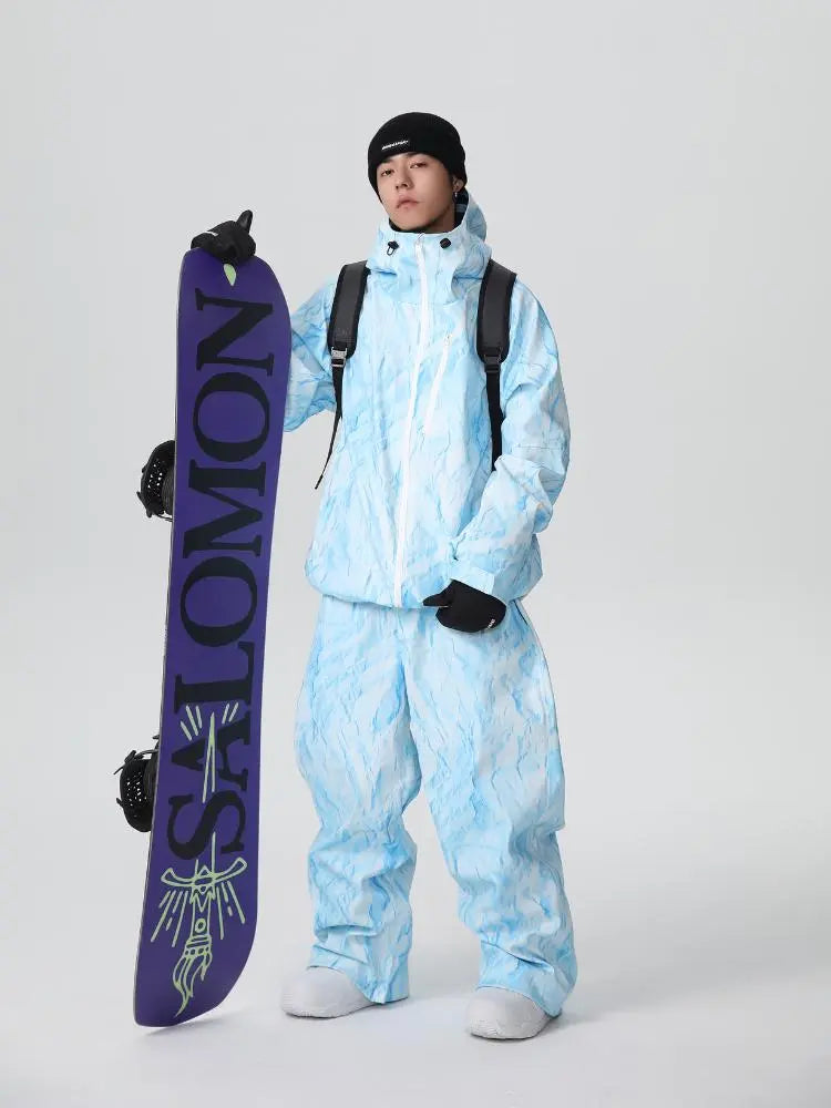 Searipe Denim Drift Baggy Snow Suit - Men's 