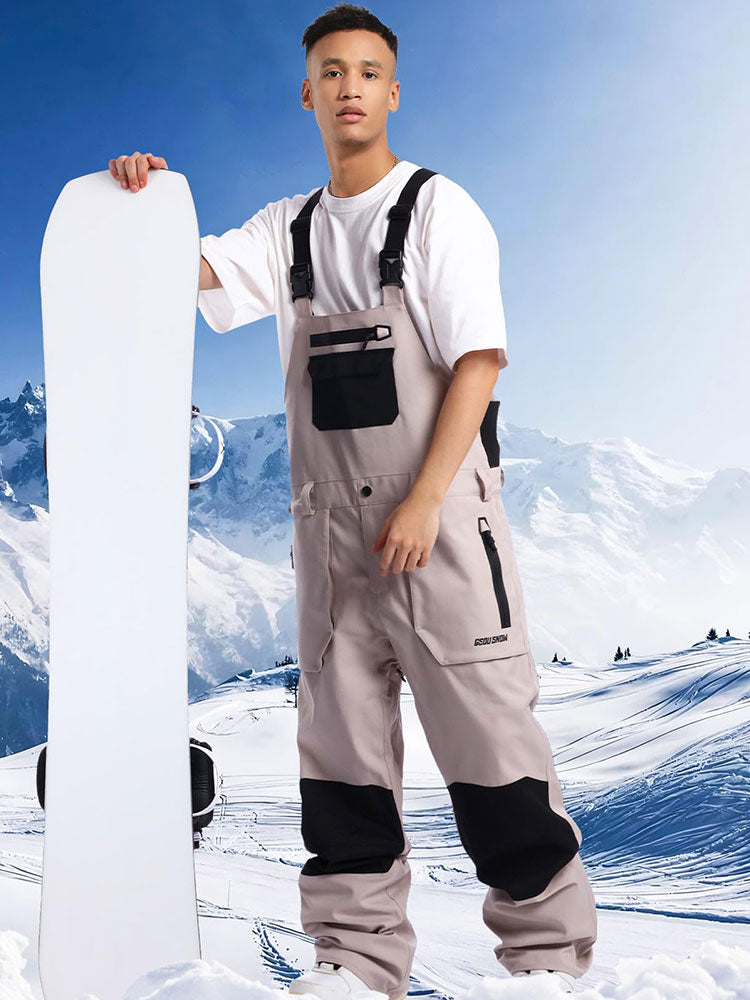 2025 Winter Men Ski & Snowboard Bibs Pants 