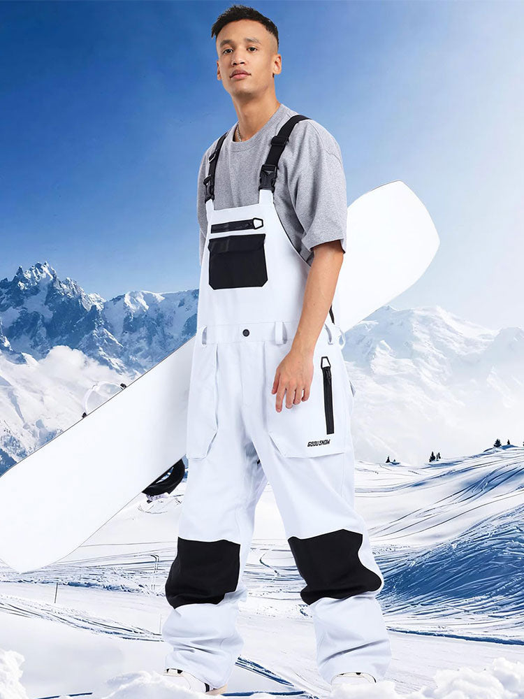 2025 Winter Men Ski & Snowboard Bibs Pants 