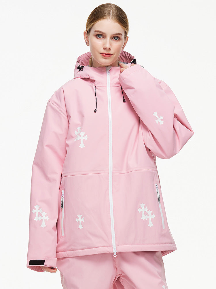 Women's Arctic Queen Snowflake Princess Fantasy Snow Jacket 