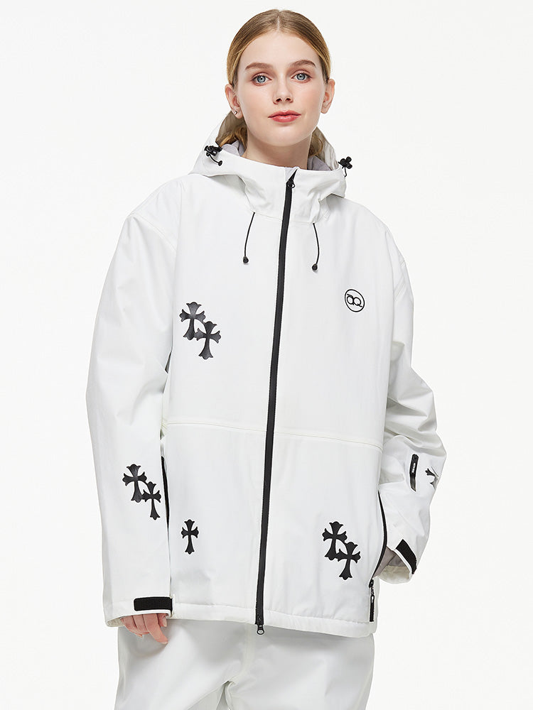 Women's Arctic Queen Snowflake Princess Fantasy Snow Jacket 