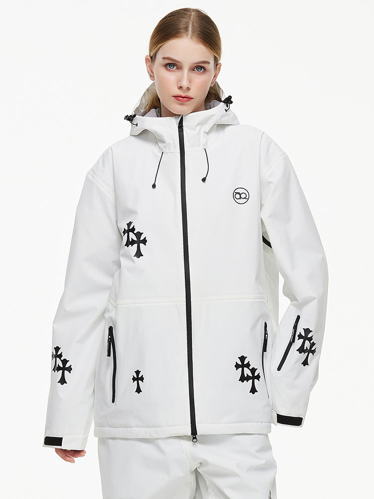 Women's Arctic Queen Snowflake Princess Fantasy Snow Jacket 