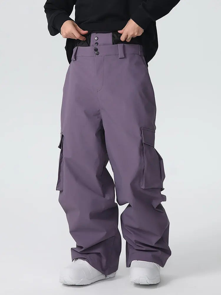 Men's Searipe Durable Mountain Pro All Function Baggy Snow Pants 