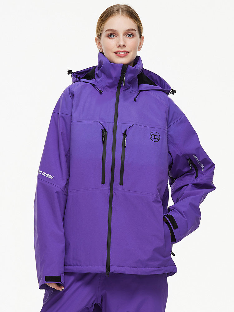 Women's Arctic Queen Mountain Windbreaker Thermal Snow Jacket 