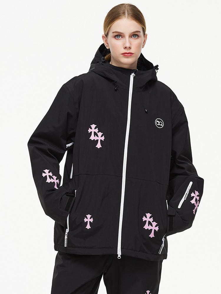 Women's Arctic Queen Snowflake Princess Fantasy Snow Jacket 