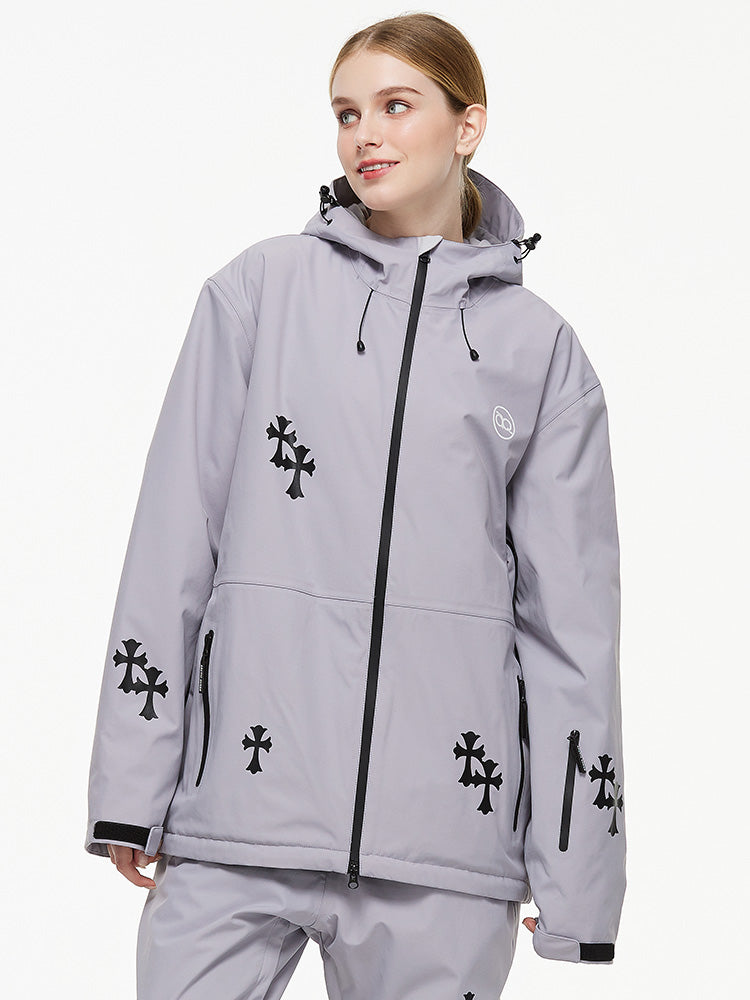 Women's Arctic Queen Snowflake Princess Fantasy Snow Jacket 