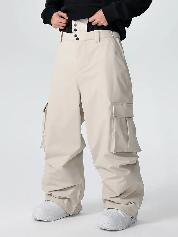 Men's Searipe Durable Mountain Pro All Function Baggy Snow Pants 