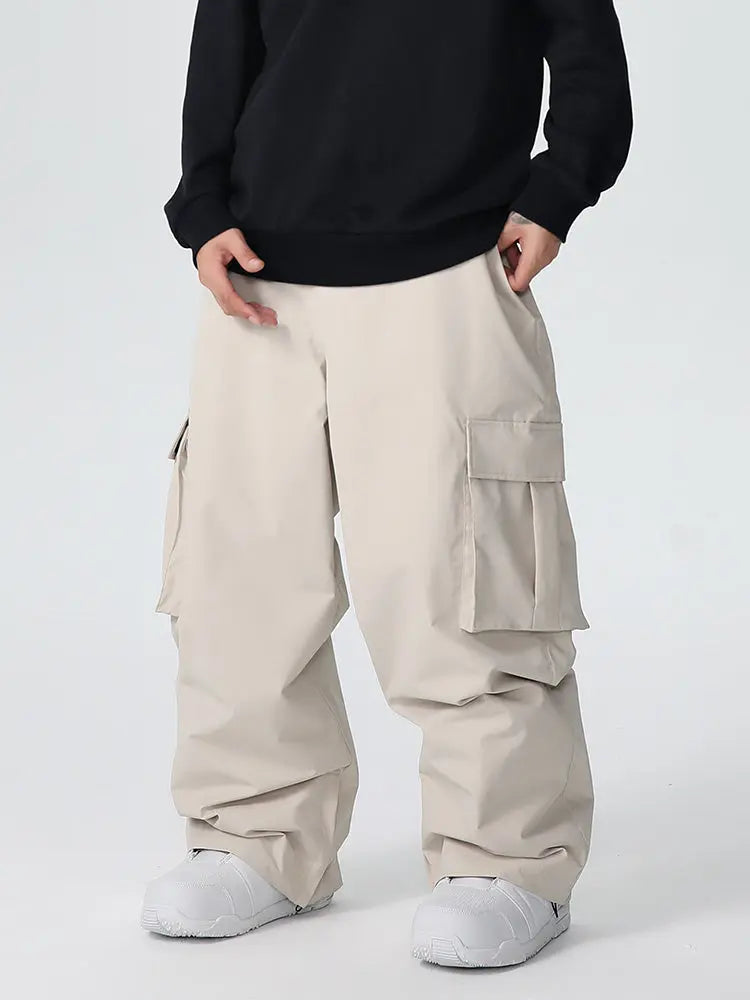 Men's Searipe Durable Mountain Pro All Function Baggy Snow Pants 