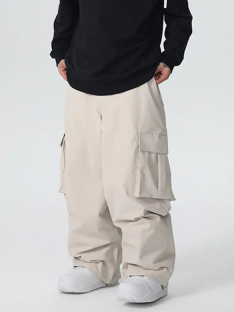 Men's Searipe Durable Mountain Pro All Function Baggy Snow Pants 