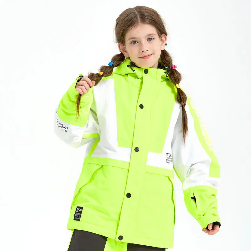 2024 Winter Button-up Snow Jacket Warm Sports Costumes HOTIANSNOW