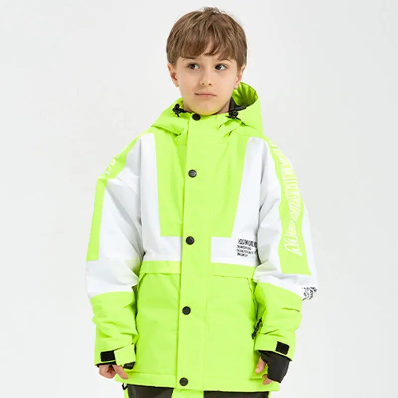 2024 Winter Button-up Snow Jacket Warm Sports Costumes HOTIANSNOW