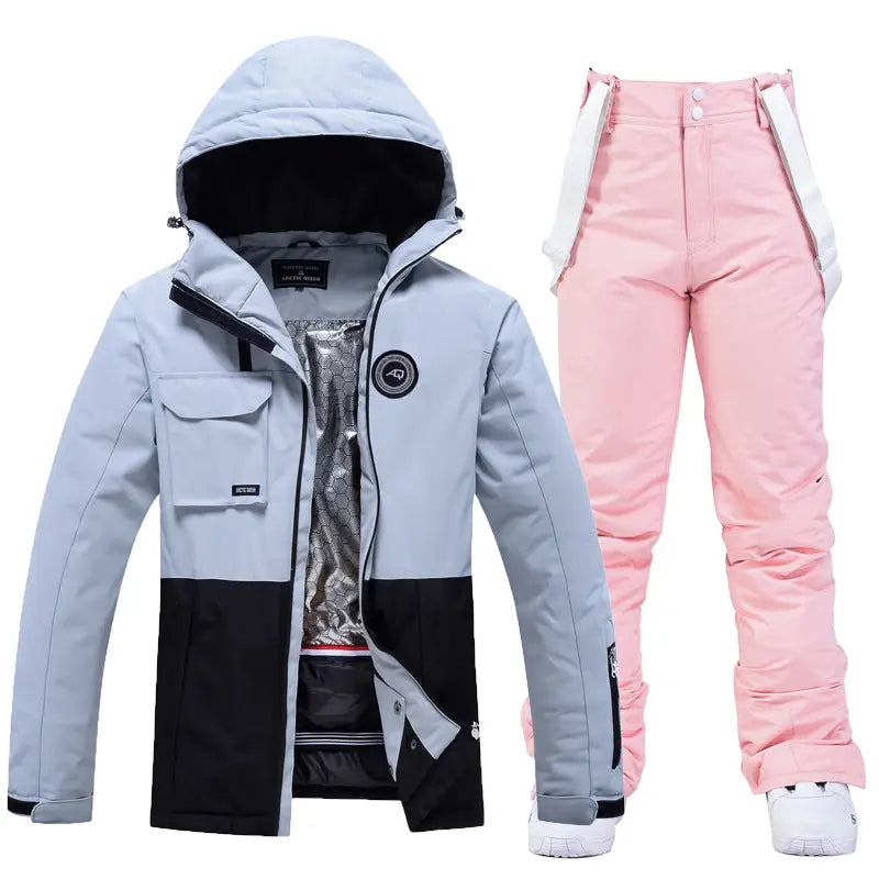 2024 Winter Ski Suits Outdoor Snow Overalls Set HOTIANSNOW