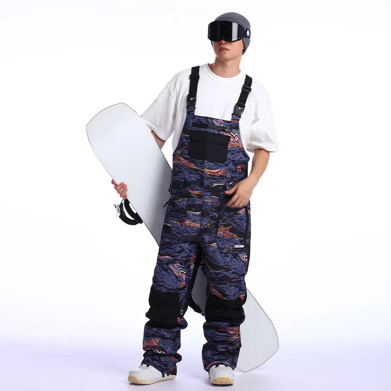 2025 Winter Men Ski & Snowboard Bibs Pants HOTIANSNOW