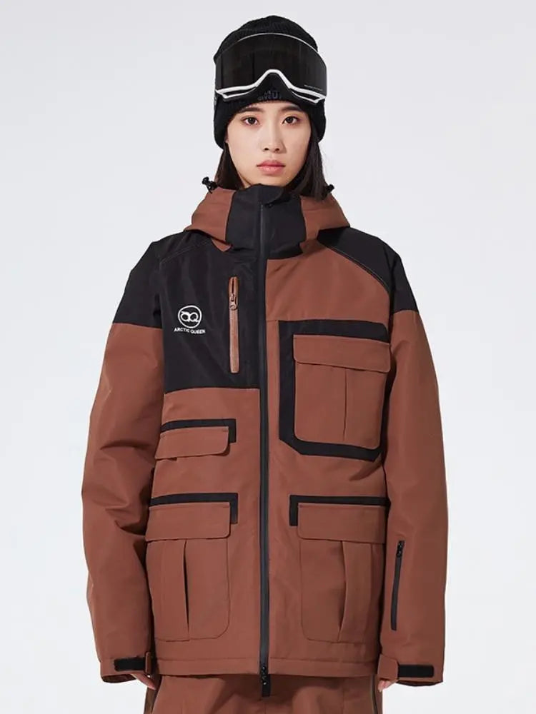 ARCTIC QUEEN Colorblock Cargo Ski Jacket - Women's 