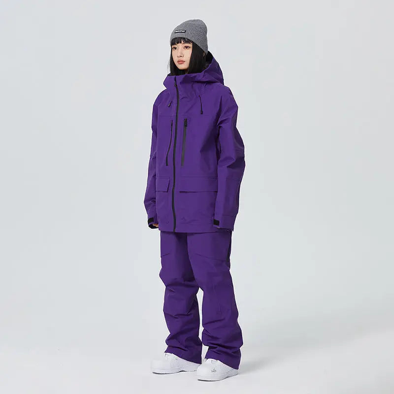 3L Shell Ski Suits Unisex Winter Snowsuits Set HOTIANSNOW