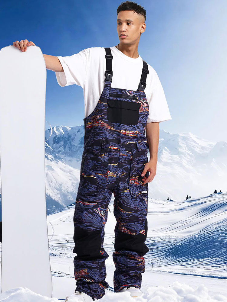 2025 Winter Men Ski & Snowboard Bibs Pants 