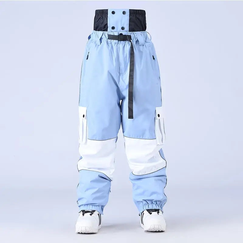 Adult Baggy Snowboard Trousers Insulated Cargo Ski Pants 