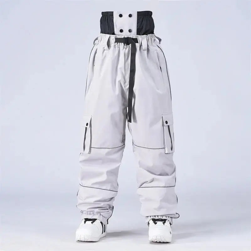 Adult Baggy Snowboard Trousers Insulated Cargo Ski Pants 