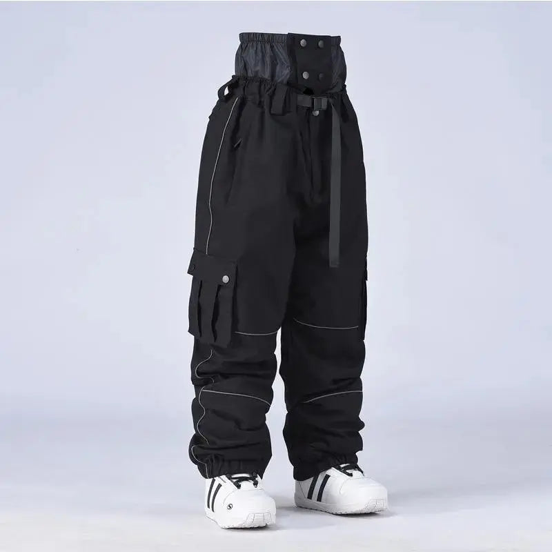 Adult Baggy Snowboard Trousers Insulated Cargo Ski Pants 