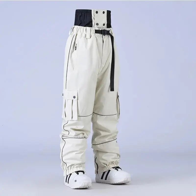 Adult Baggy Snowboard Trousers Insulated Cargo Ski Pants 