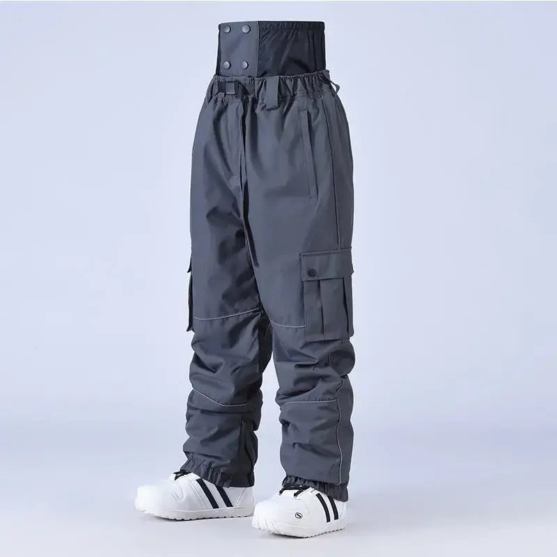 Adult Baggy Snowboard Trousers Insulated Cargo Ski Pants 