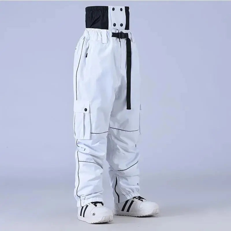 Adult Baggy Snowboard Trousers Insulated Cargo Ski Pants 