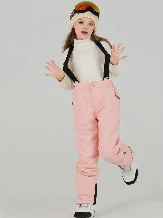 Kids Loose Fit Snow & Ski Pants Removable Shoulder Strap（复制） 