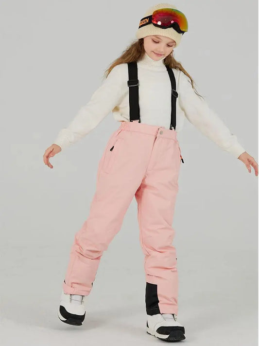 Kids Loose Fit Snow & Ski Pants Removable Shoulder Strap（复制） 