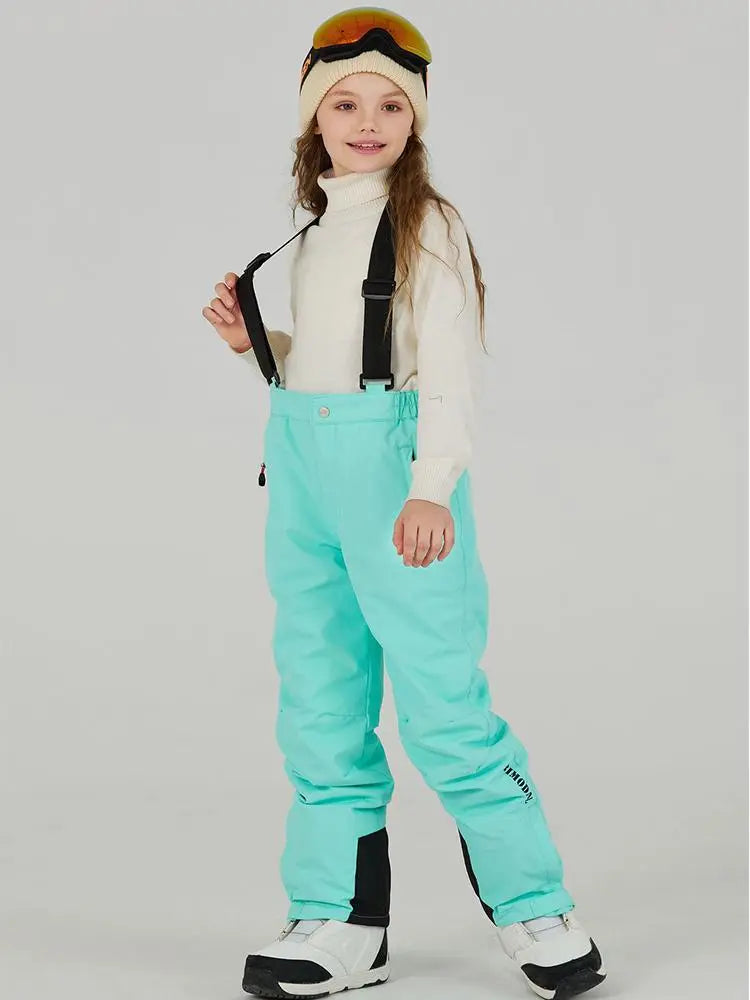 Kids Loose Fit Snow & Ski Pants Removable Shoulder Strap（复制） 