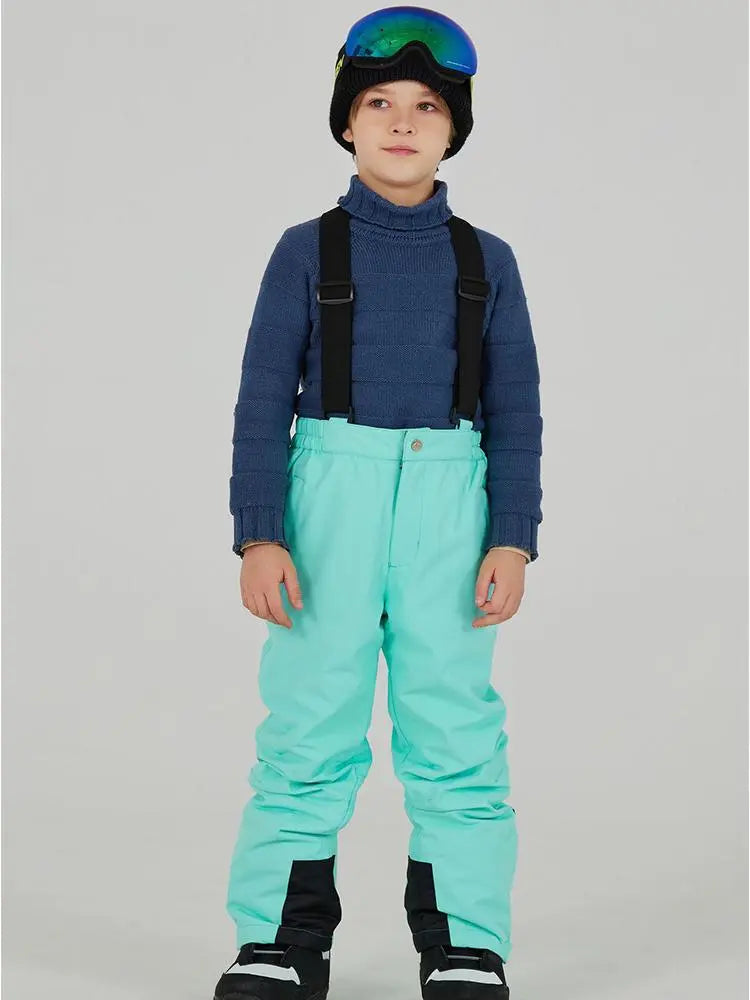 Kids Loose Fit Snow & Ski Pants Removable Shoulder Strap（复制） 