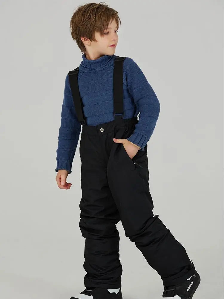 Kids Loose Fit Snow & Ski Pants Removable Shoulder Strap（复制） 