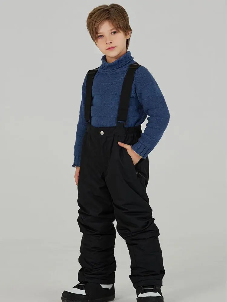 Kids Loose Fit Snow & Ski Pants Removable Shoulder Strap（复制） 