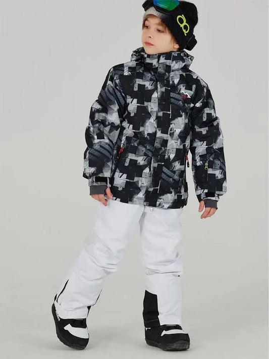 Kids Outdoor Ski Jacket & Pants Set Insulated Snowboard Outwear（复制） 