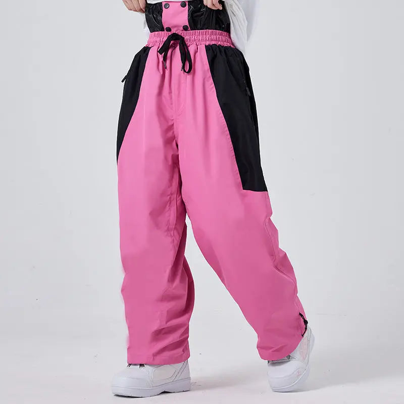 Baggy Ski Snow Pants High Waist Insulated Sportswear HOTIANSNOW