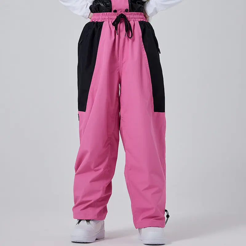 Baggy Ski Snow Pants High Waist Insulated Sportswear HOTIANSNOW