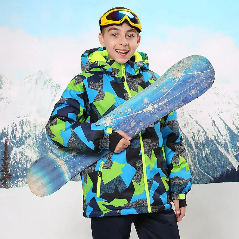 Boys Waterproof Windproof Snowboard Ski Jacket HOTIAN