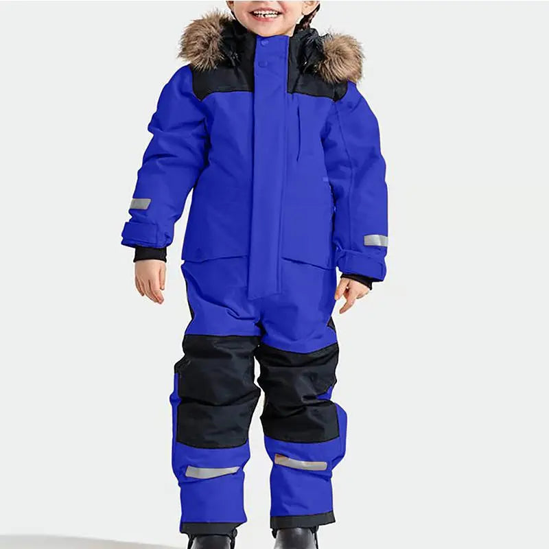 Kids Winter Snow Suits One Piece Warm Overalls（复制） 