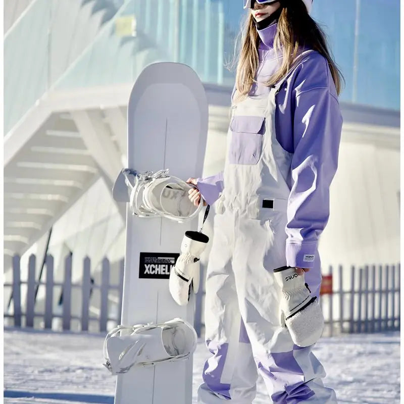 Chic Outdoor Ski & Snowboard Bibs Pants HOTIANSNOW