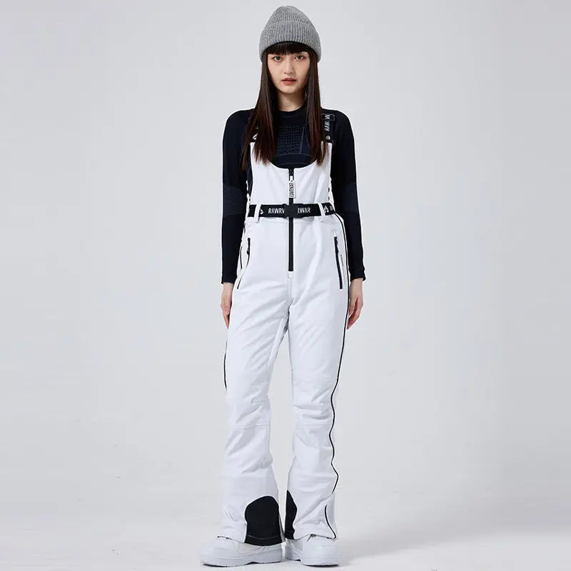 Chic Ski & Snowboard Bibs Pants Slim Fit Sports Jumpsuit HOTIANSNOW