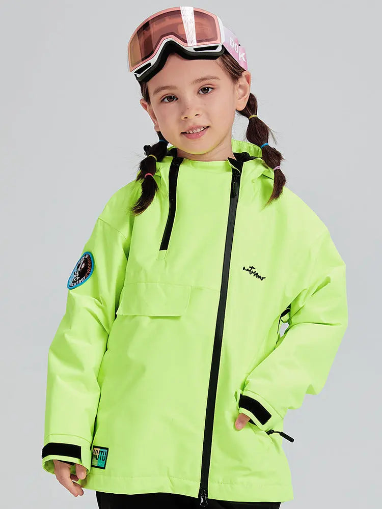 Children Hooded Ski Jacket Outdoor Insulated Snowboarding Coat HOTIANSNOW