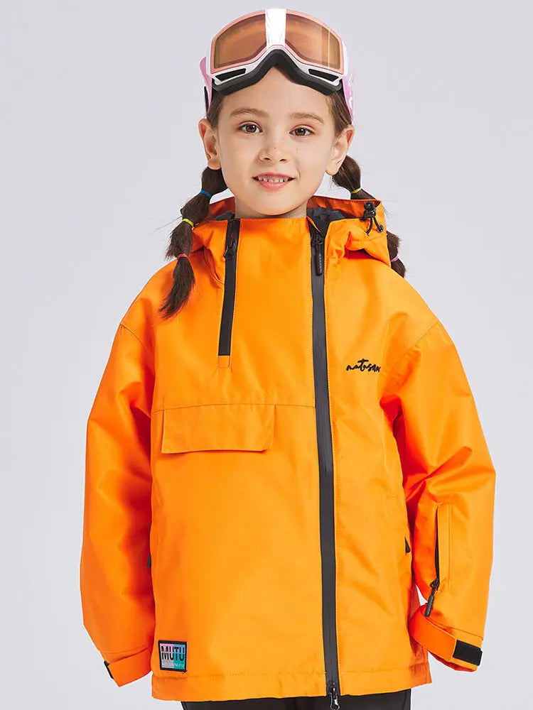 Children Hooded Ski Jacket Outdoor Insulated Snowboarding Coat HOTIANSNOW